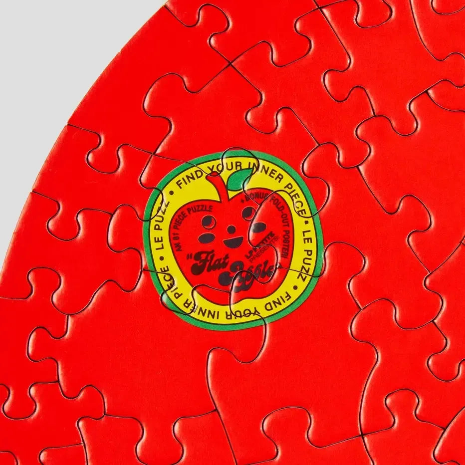 Flat Apple 81 Piece Round Jigsaw Puzzle Le Puzz (ONLINE ORDER ONLY)