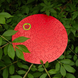 Flat Apple 81 Piece Round Jigsaw Puzzle Le Puzz (ONLINE ORDER ONLY)