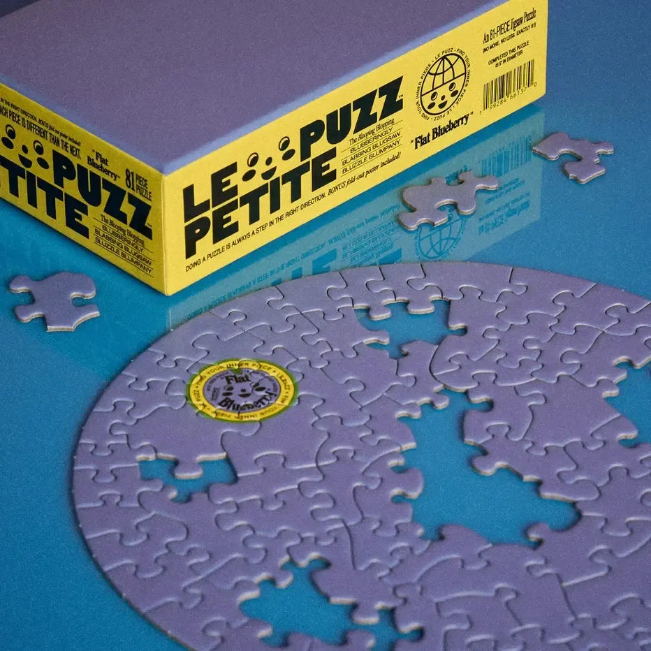 Flat Blueberry 81 Piece Round Jigsaw Puzzle Le Puzz (ONLINE ORDER ONLY)