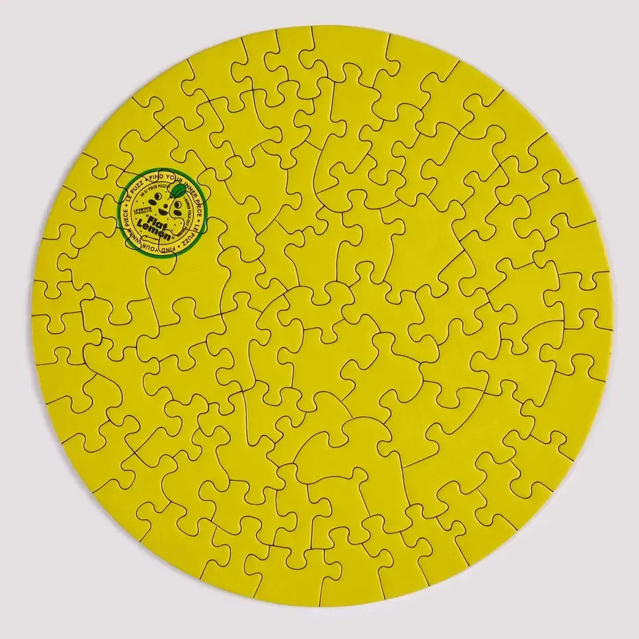 Flat Lemon 81 Piece Round Jigsaw Puzzle Le Puzz (ONLINE ORDER ONLY)