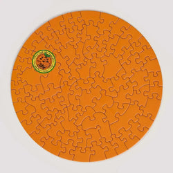 Flat Orange 81 Piece Round Jigsaw Puzzle Le Puzz (ONLINE ORDER ONLY)