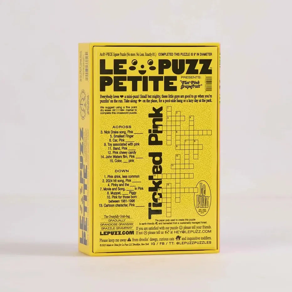 Flat Pink Grapefruit 81 Piece Round Jigsaw Puzzle Le Puzz (ONLINE ORDER ONLY)