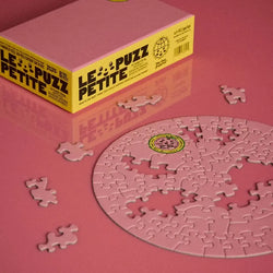 Flat Pink Grapefruit 81 Piece Round Jigsaw Puzzle Le Puzz (ONLINE ORDER ONLY)