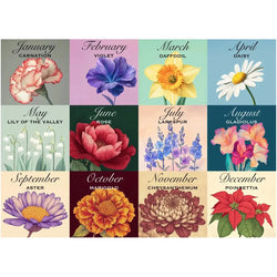 Floral Calendar 1000 Piece Jigsaw Puzzle Snappy (ONLINE ORDER ONLY)