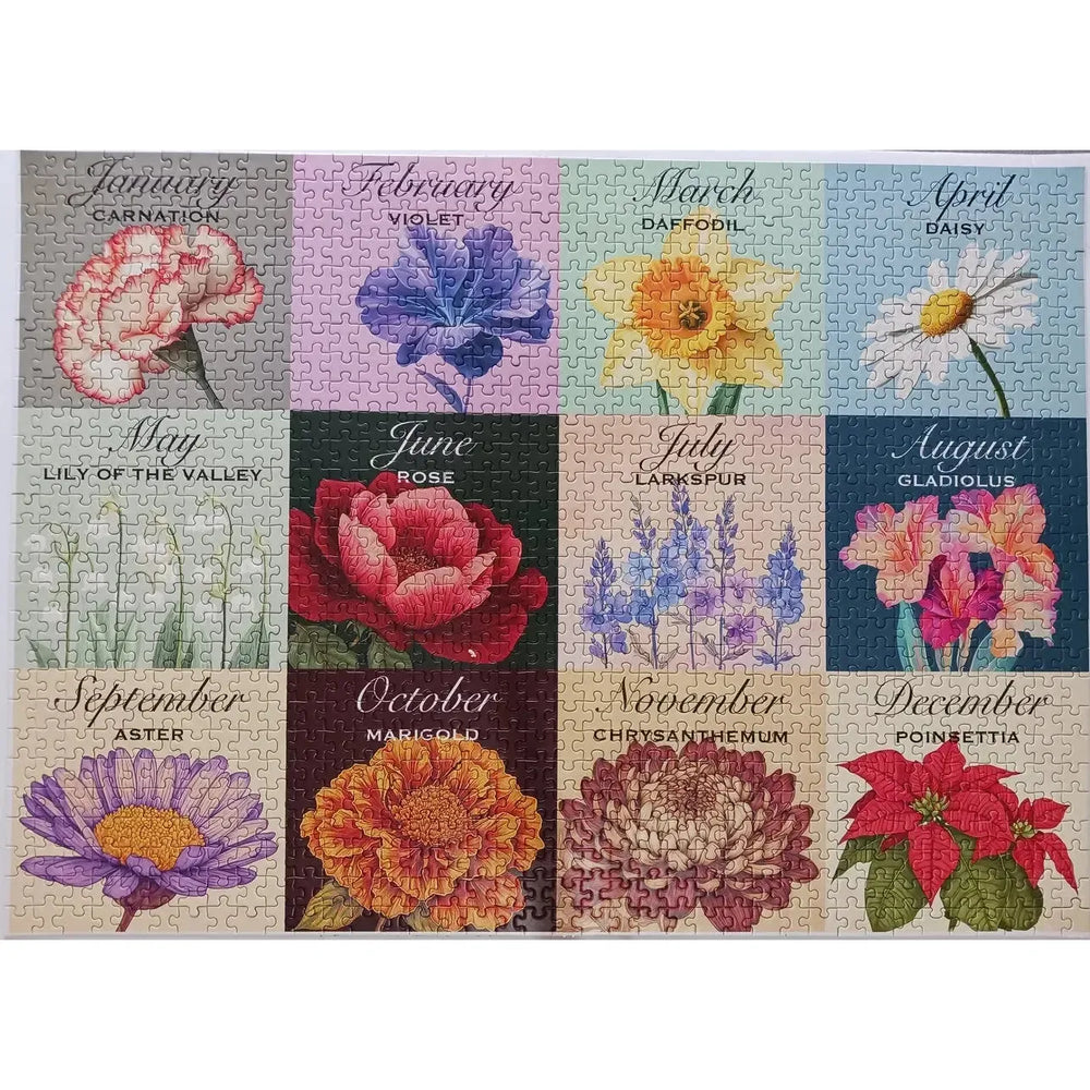 Floral Calendar 1000 Piece Jigsaw Puzzle Snappy (ONLINE ORDER ONLY)