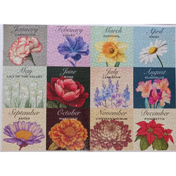 Floral Calendar 1000 Piece Jigsaw Puzzle Snappy (ONLINE ORDER ONLY)