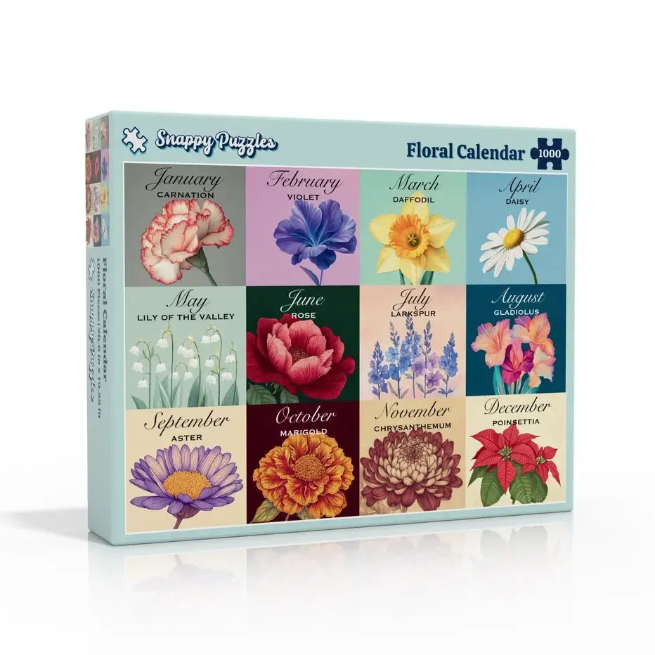 Floral Calendar 1000 Piece Jigsaw Puzzle Snappy (ONLINE ORDER ONLY)