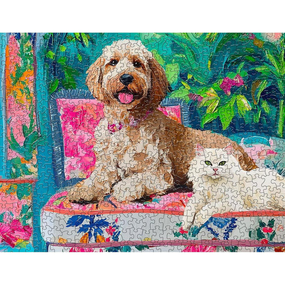 Floral Companions 500 Piece Jigsaw Puzzle Springbok (ONLINE ORDER ONLY)