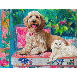 Floral Companions 500 Piece Jigsaw Puzzle Springbok (ONLINE ORDER ONLY)