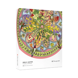 Floral Compass by Erin E. Hunter 500 Piece Round Jigsaw Puzzle Pomegranate (ONLINE ORDER ONLY)