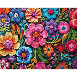 Floral Fiesta 1000 Piece Jigsaw Puzzle Springbok (ONLINE ORDER ONLY)