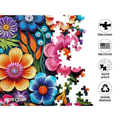 Floral Fiesta 1000 Piece Jigsaw Puzzle Springbok (ONLINE ORDER ONLY)