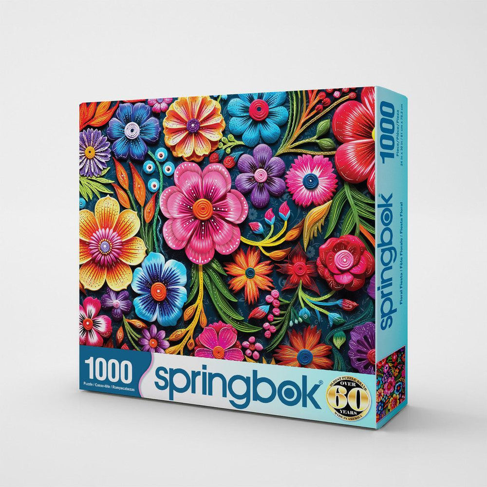 Floral Fiesta 1000 Piece Jigsaw Puzzle Springbok (ONLINE ORDER ONLY)