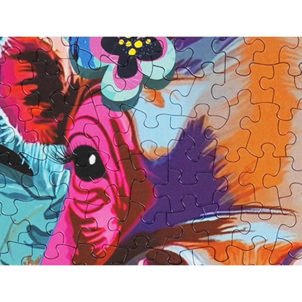 Floral Hippo Pop 500 Piece Jigsaw Puzzle Springbok (ONLINE ORDER ONLY)