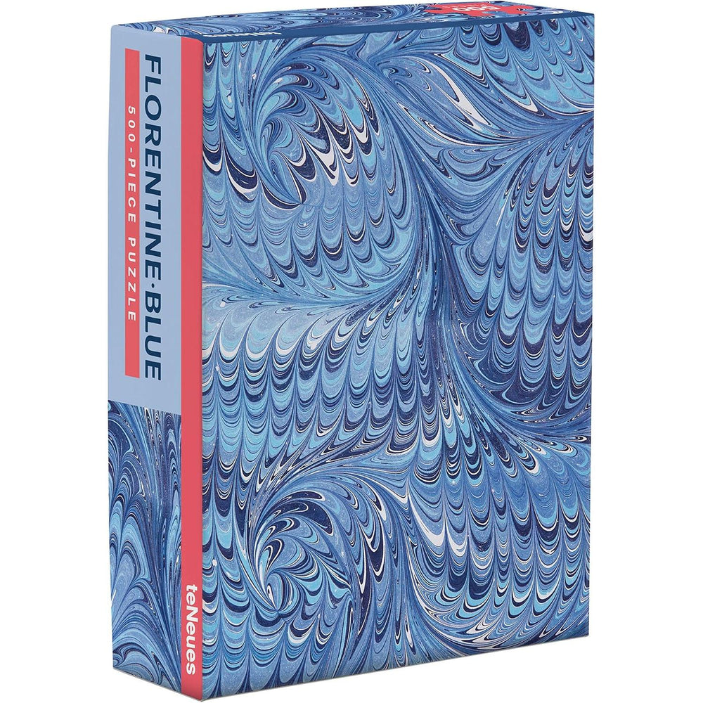 Florentine Blue Marbleizing Pattern 500 Piece Jigsaw Puzzle teNeues (ONLINE ORDER ONLY)