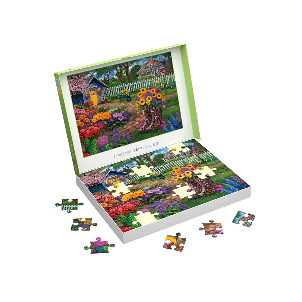 Flower Boots 48 Connecting Pieces Jigsaw Puzzle Eurographics (ONLINE ORDER ONLY)