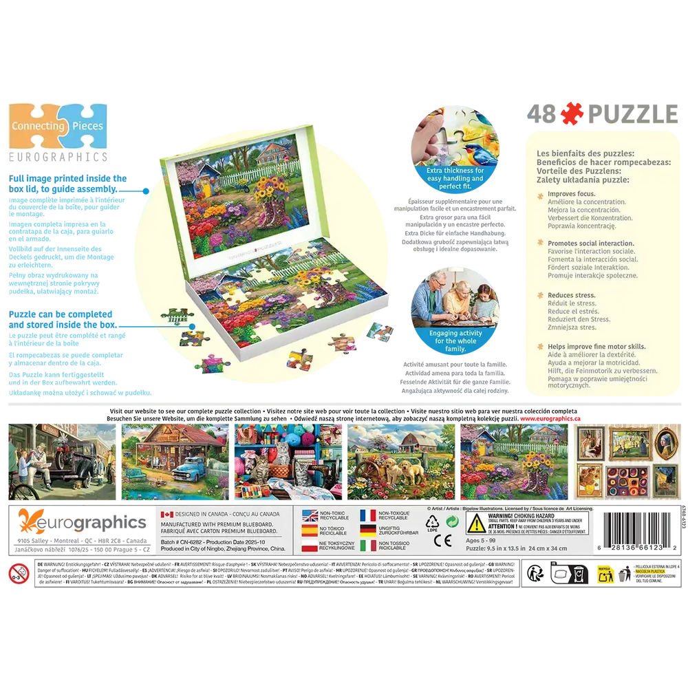 Flower Boots 48 Connecting Pieces Jigsaw Puzzle Eurographics (ONLINE ORDER ONLY)