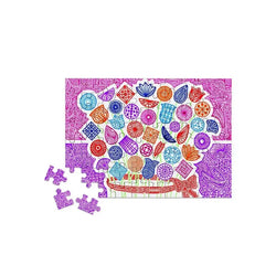 Flower Doodles 80 Piece Mini Jigsaw Puzzle Micro Puzzles (ONLINE ORDER ONLY)