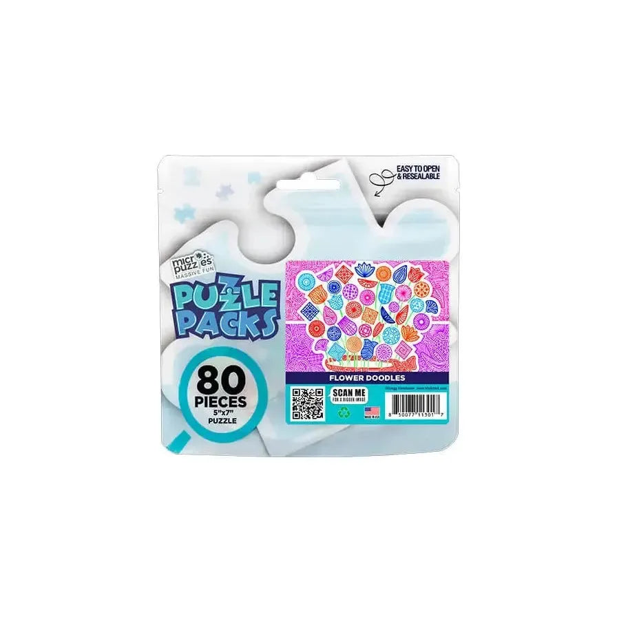 Flower Doodles 80 Piece Mini Jigsaw Puzzle Micro Puzzles (ONLINE ORDER ONLY)