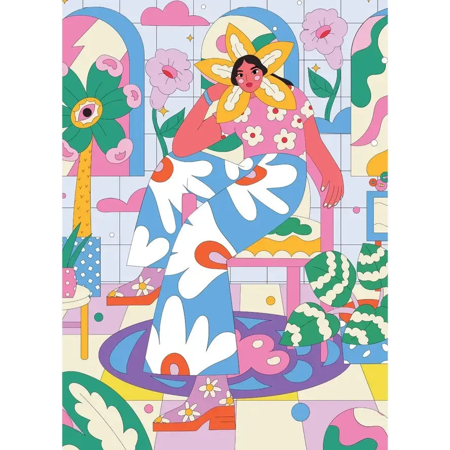 Flower Girl 1000 Piece Jigsaw Puzzle Puzzledly (ONLINE ORDER ONLY)