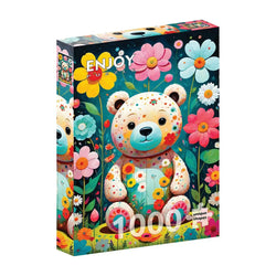 Flower Teddy 1000 Piece Jigsaw Puzzle Enjoy (ONLINE ORDER ONLY)