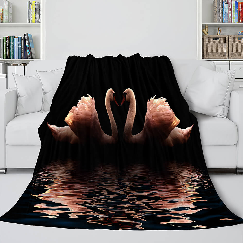 Flower Flannel Fleece Throw Cosplay Blanket (Online Order Only)