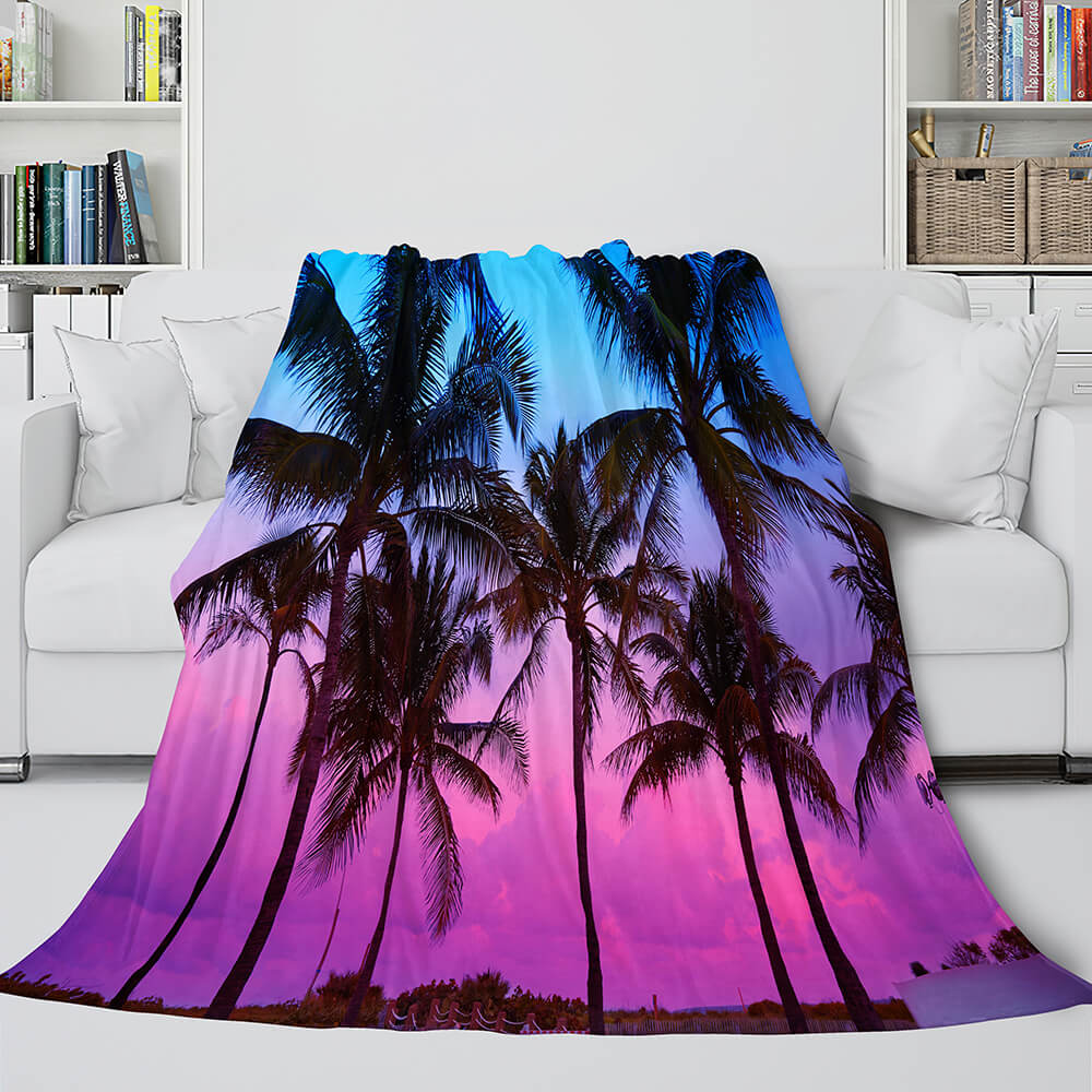 Flower Flannel Fleece Throw Cosplay Blanket (Online Order Only)