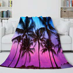 Flower Flannel Fleece Throw Cosplay Blanket (Online Order Only)