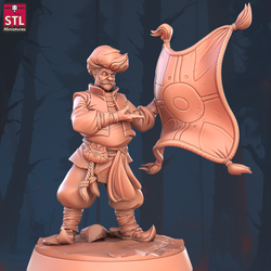 3D Printed STL Miniatures Flying Carpet Vendor Set 28 - 32mm War Gaming D&D (Online Only)