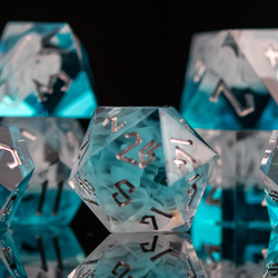 Pre-Order|| Fog Cloud Sharp-Edged Resin Dice Set