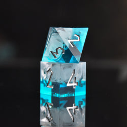 Pre-Order|| Fog Cloud Sharp-Edged Resin Dice Set