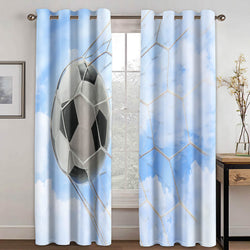 Football Curtains Blackout Window Treatments Drapes for Room Decoration (Online Order Only)