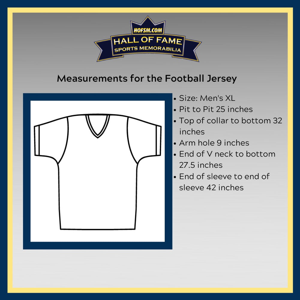 Facsimile Autographed Dick Butkus Illinois Blue Reprint Laser Auto College Football Jersey Size Men's XL (ONLINE ORDER ONLY)