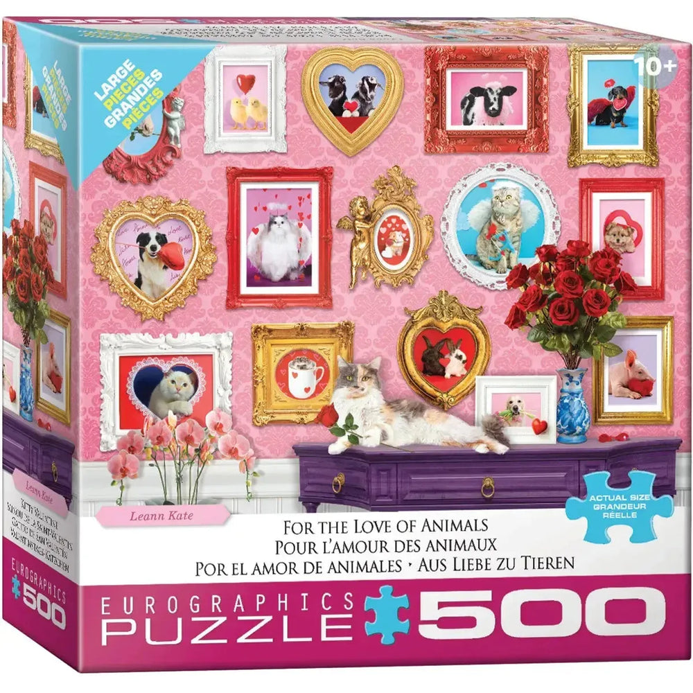 For the Love of Animals 500 Piece Jigsaw Puzzle Eurographics (ONLINE ORDER ONLY)