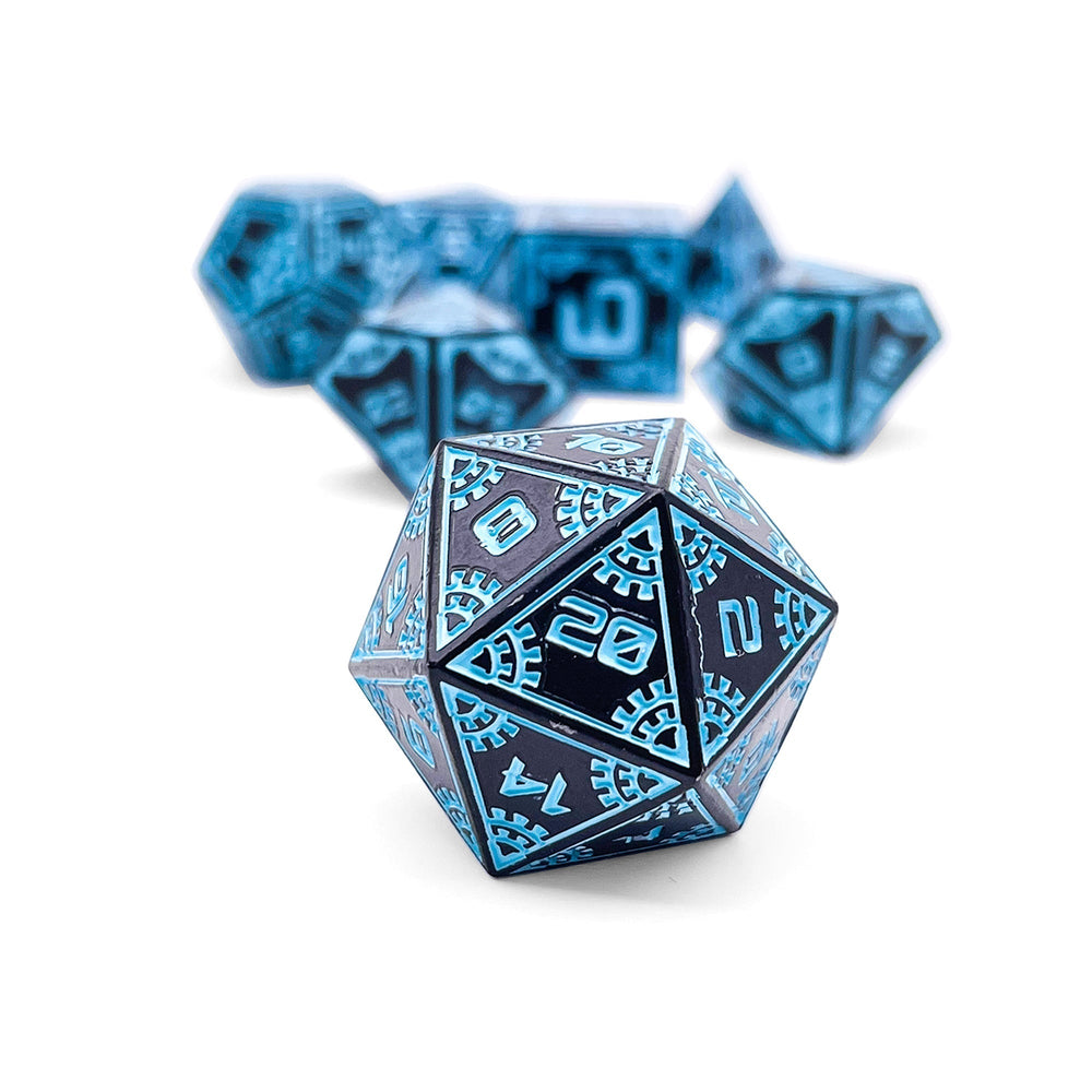 Force Field - Space Dice 7 Piece RPG Set Alloy Metal Dice (Online Only)