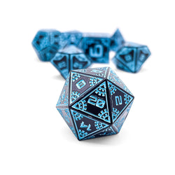Force Field - Space Dice 7 Piece RPG Set Alloy Metal Dice (Online Only)