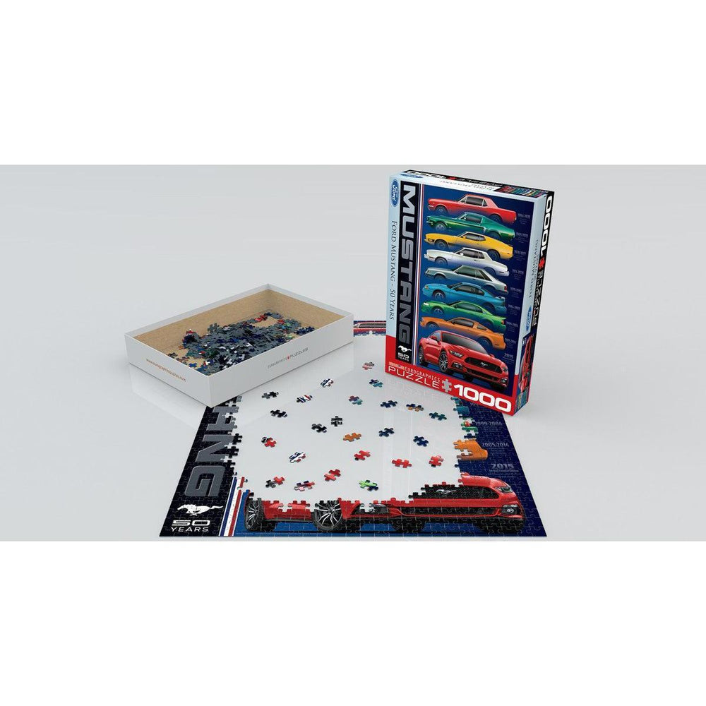 Ford Mustang 50 Years 1000 Piece Jigsaw Puzzle Eurographics