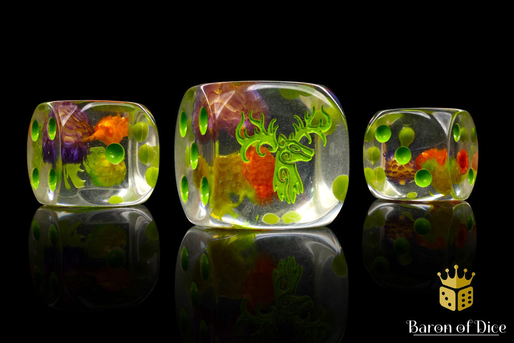 Forest Stag Dice - Flower Buds (ONLINE ORDER ONLY)