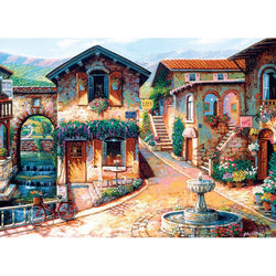 Fountain on the Square 1000 Piece Jigsaw Puzzle Cobble Hill (ONLINE ORDER ONLY)