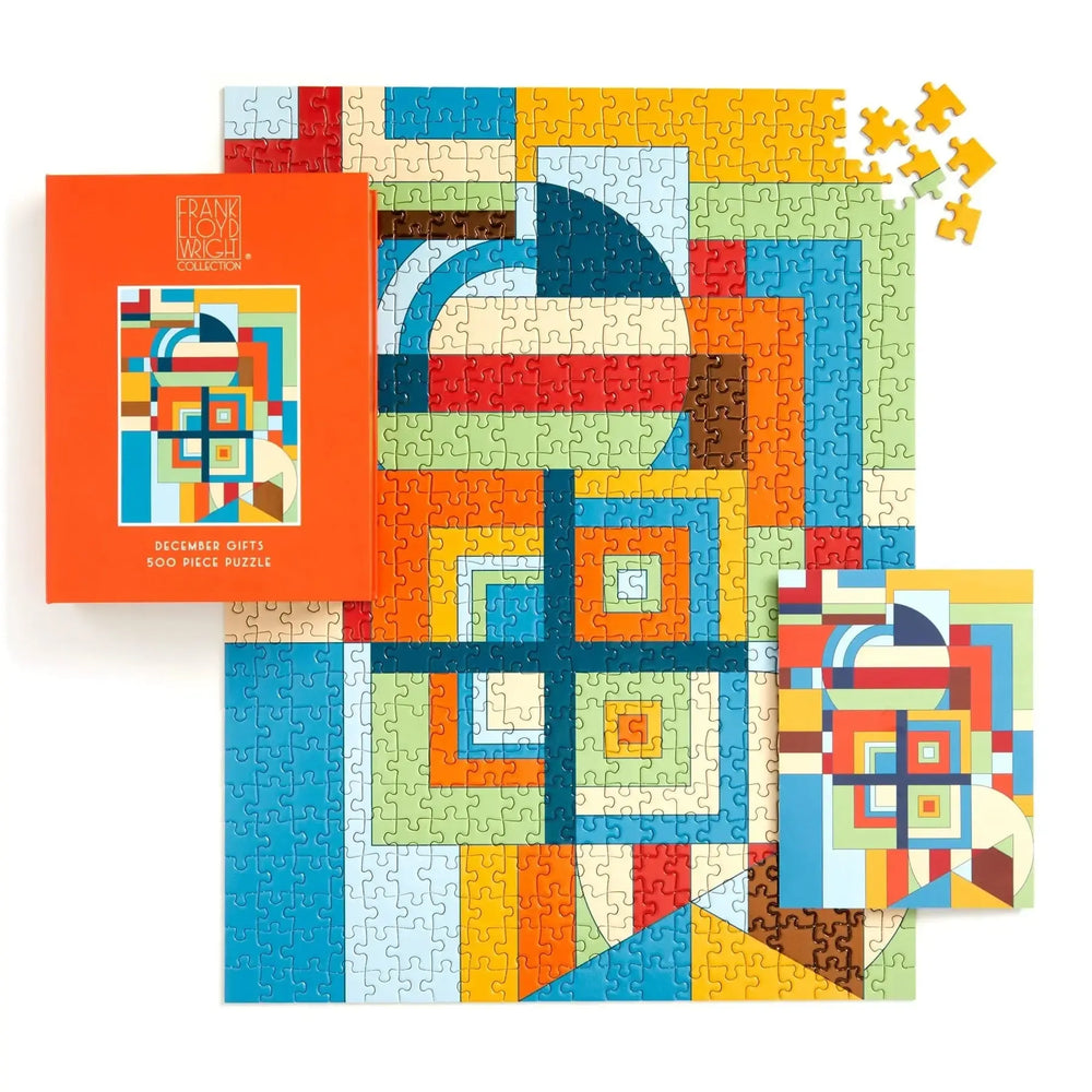 Frank Lloyd Wright December Gifts 500 Piece Jigsaw Puzzle Galison