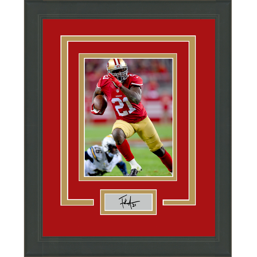 Framed Frank Gore Facsimile Laser Engraved Signature Auto San Francisco 49ers 11x14 Football Photo (ONLINE ORDER ONLY)
