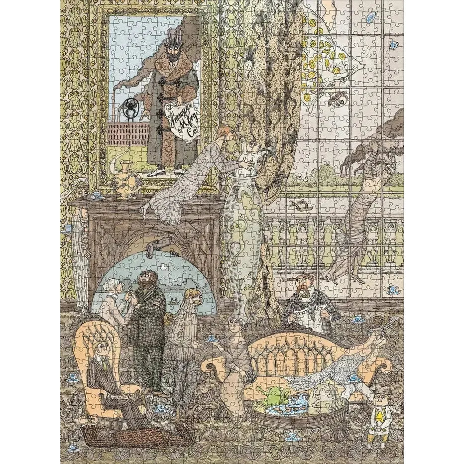 Frawgge Mfrg. Co. by Edward Gorey 1000 Piece Jigsaw Puzzle Pomegranate (ONLINE ORDER ONLY)