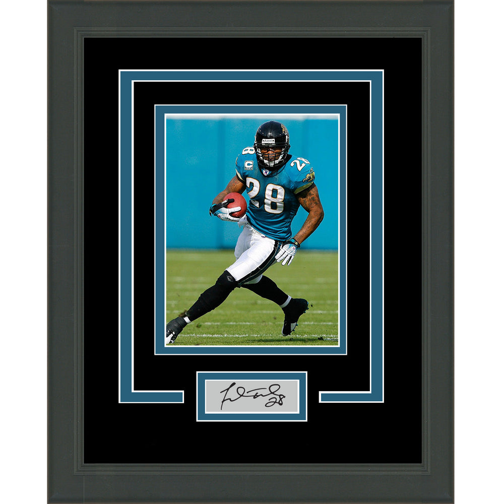 Framed Fred Taylor Facsimile Laser Engraved Signature Auto Jacksonville Jaguars 11x14 Football Photo (ONLINE ORDER ONLY)