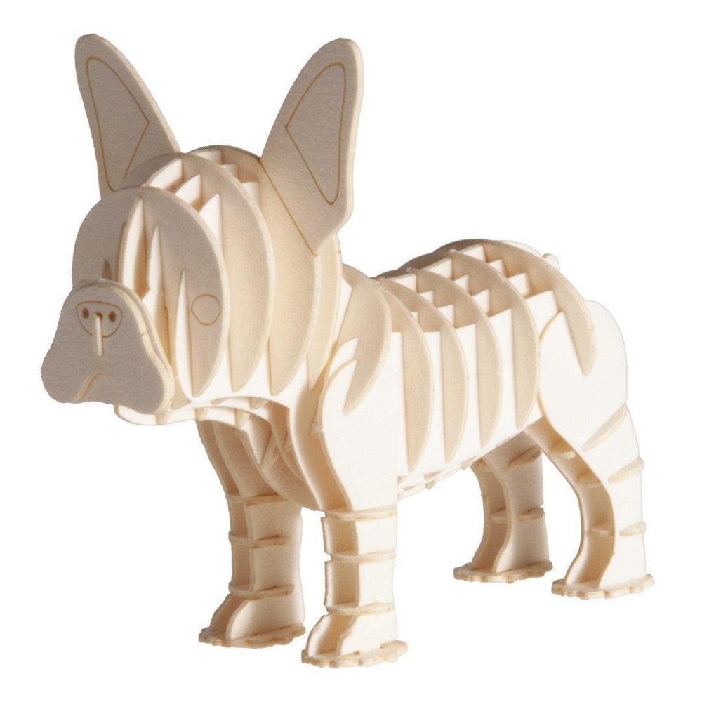 French Bulldog Dog 3D Cardboard Model Kit Fridolin (ONLINE ORDER ONLY)