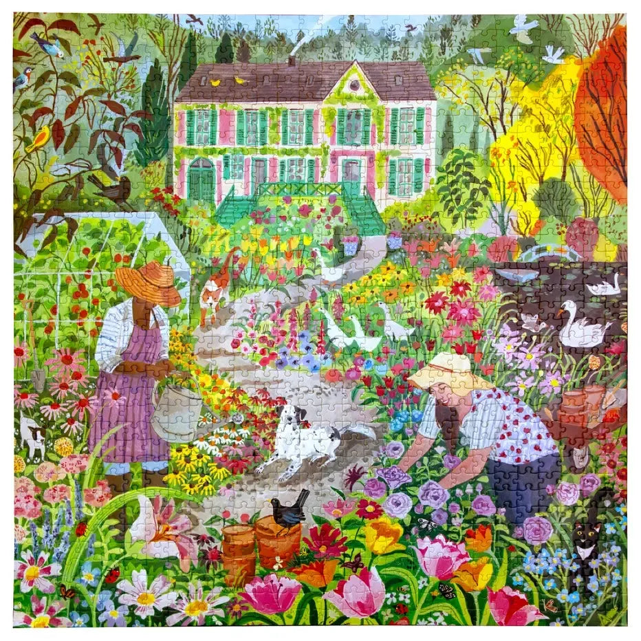 French Flower Garden 1000 Piece Jigsaw Puzzle eeBoo (ONLINE ORDER ONLY)