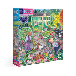 French Flower Garden 1000 Piece Jigsaw Puzzle eeBoo (ONLINE ORDER ONLY)