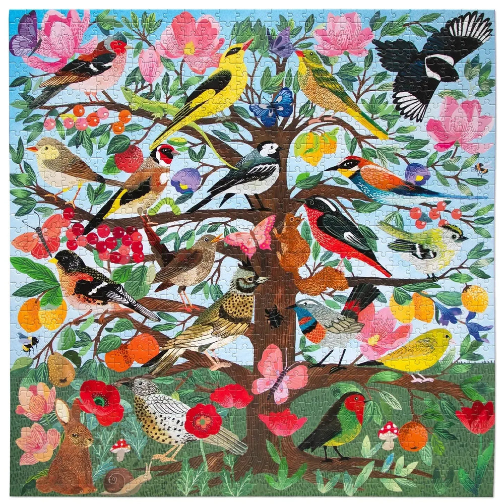 French Medieval Songbirds 1000 Piece Jigsaw Puzzle eeBoo (ONLINE ORDER ONLY)