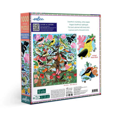 French Medieval Songbirds 1000 Piece Jigsaw Puzzle eeBoo (ONLINE ORDER ONLY)