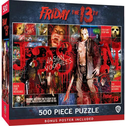 Friday the 13th Jason Movie Collage 500 Piece Jigsaw Puzzle MasterPieces (ONLINE ORDER ONLY)