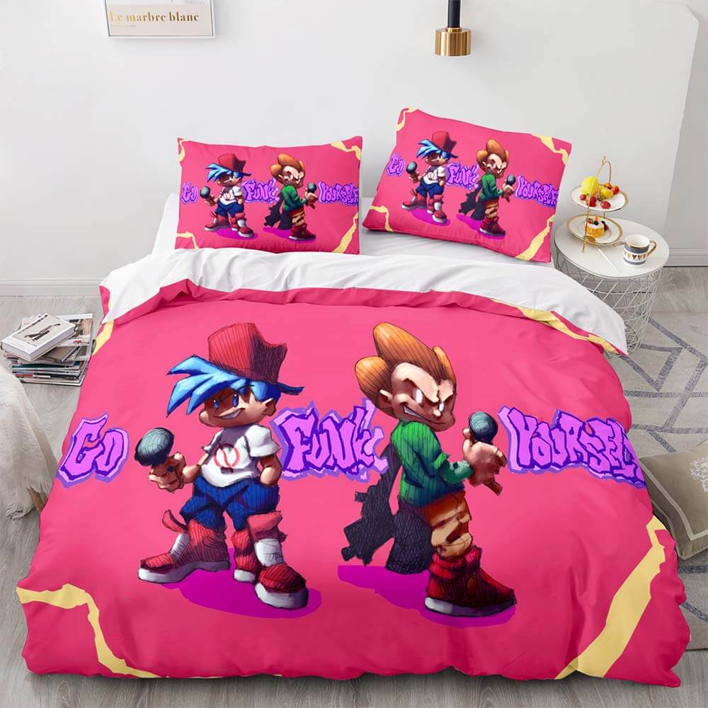 Friday Night Funkin Cosplay Bedding Sets Quilt Covers Without Filler (Online Order Only)